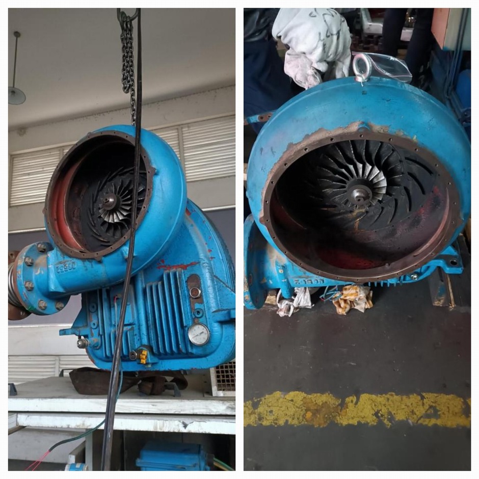 浙江某污水廠 HV-TURBO單級(jí)高速風(fēng)機(jī)維修