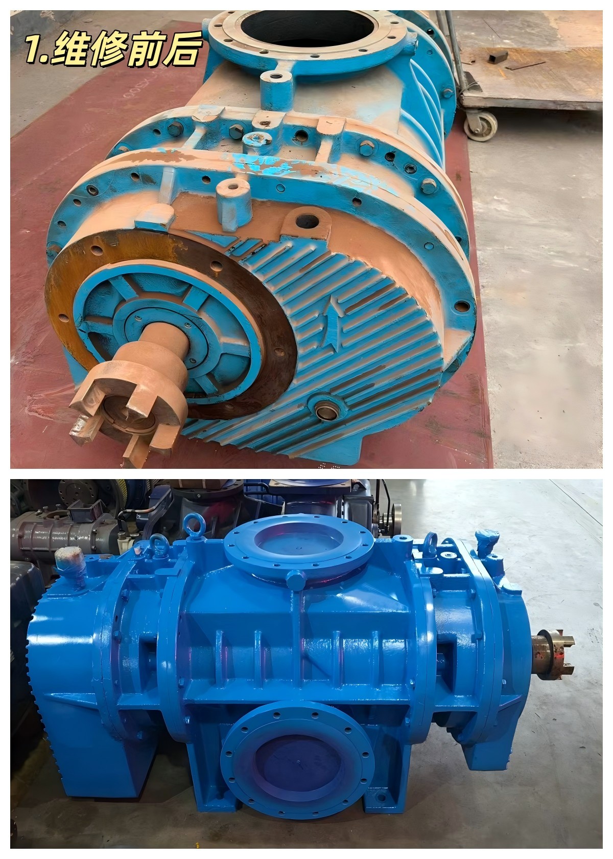 廣東某水泥廠 國產(chǎn)珂勒曦螺桿風(fēng)機(jī)維修案例